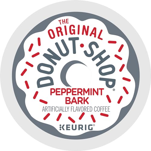 The Original Donut Shop Peppermint Bark Keurig Single-Serve K-Cup Pods, Light Roast Coffee, 96 Count (4 Packs of 24)