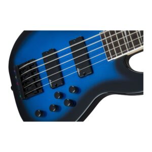 Jackson JS Series 5-String Concert Bass JS3V, Metallic Blue Burst, Amaranth Fingerboard