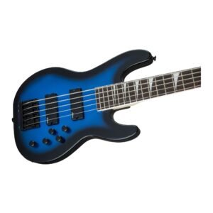 Jackson JS Series 5-String Concert Bass JS3V, Metallic Blue Burst, Amaranth Fingerboard