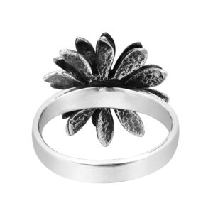 Perennial Beauty Sunflower .925 Sterling Silver Ring (9)