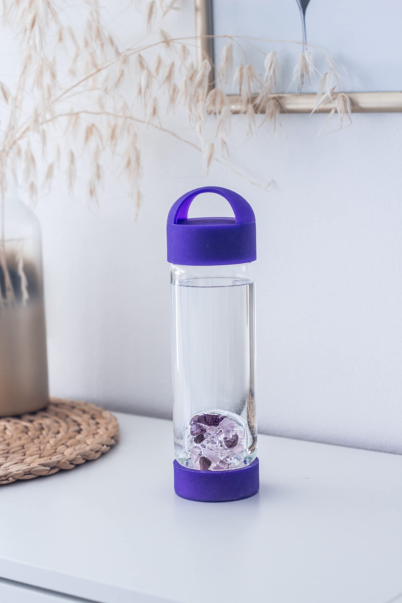 VitaJuwel LOOP amethyst- Silicone Caps for ViA and inu! Crystal Water Bottle