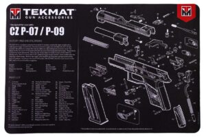 tekmat cz p-07 / p-09 gun cleaning mat