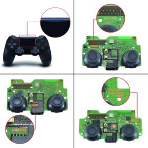 eXtremeRate Wood Grain Patterned Dawn Programable Remap Kit for PS4 Controller with Upgrade Board & Redesigned Back Shell & 4 Back Buttons - Compatible with JDM-040/050/055 - Controller NOT Included