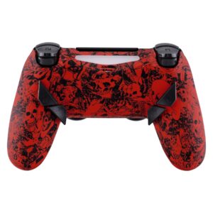 eXtremeRate Demons and Monsters Dawn Programable Remap Kit for PS4 Controller with Upgrade Board & Redesigned Back Shell & 4 Back Buttons - Compatible with JDM-040/050/055 - Controller NOT Included