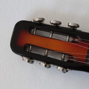 Musoo 6 String Slotted Head Stock Electric Lap Steel Slide Guitar Sunburst Color