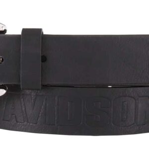 Harley-Davidson Women's Luna Looped Genuine Leather Belt, Black HDWBT11657 (M)