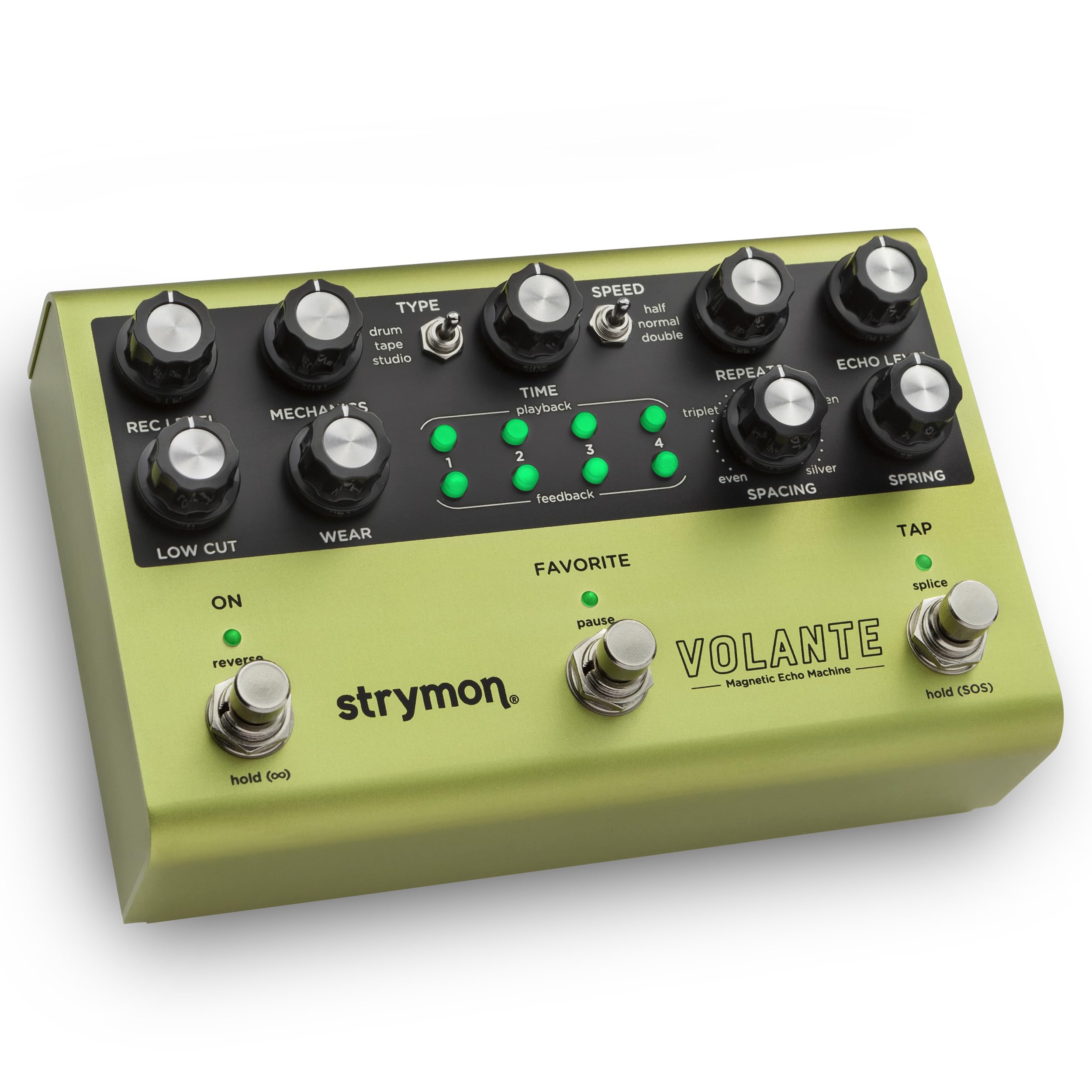 Strymon Volante Magnetic Echo Machine Delay Guitar Effects Pedal for Electric and Acoustic Guitar, Synths, Vocals and Keyboards