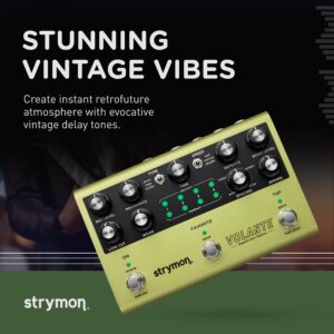 Strymon Volante Magnetic Echo Machine Delay Guitar Effects Pedal for Electric and Acoustic Guitar, Synths, Vocals and Keyboards