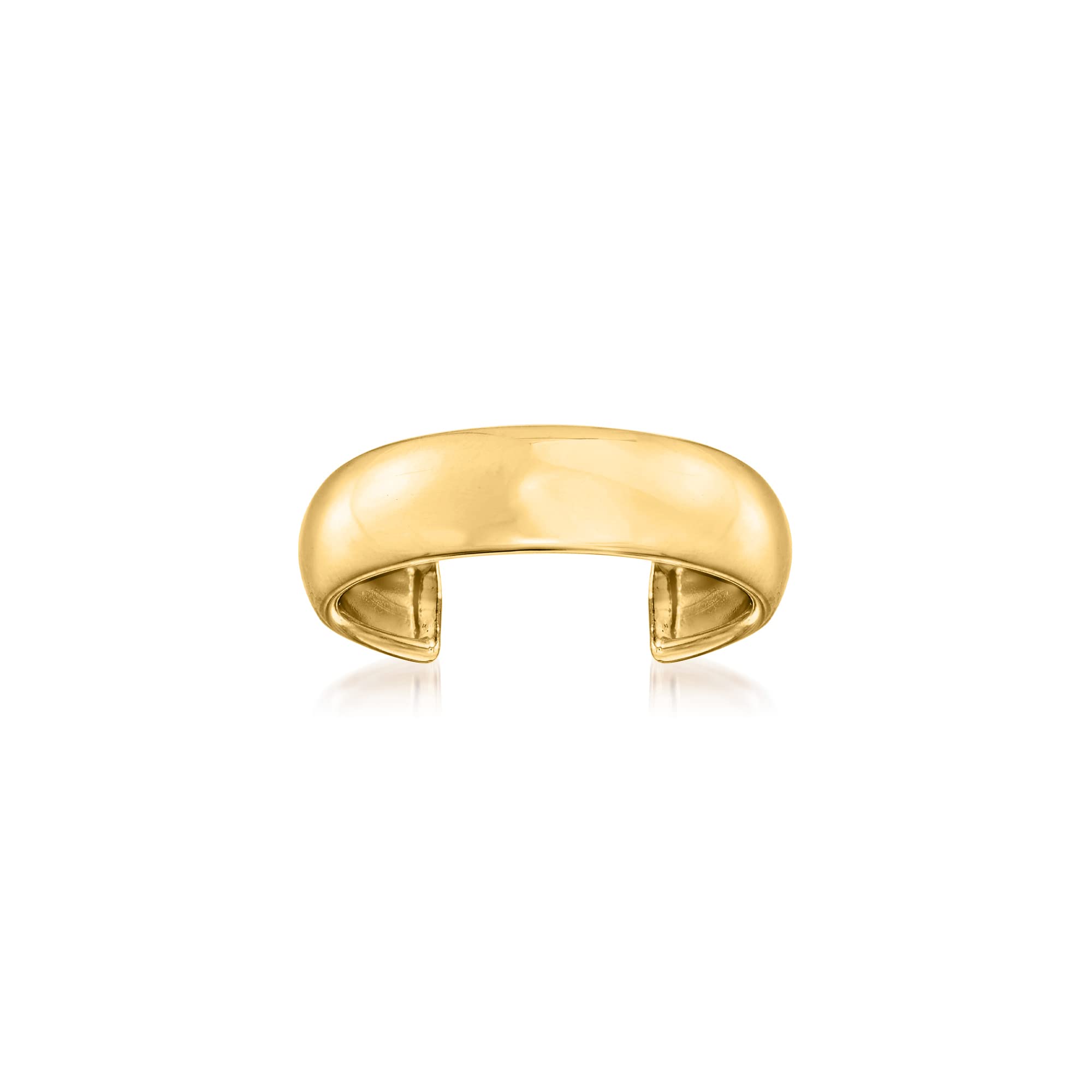 RS Pure by Ross-Simons 14kt Yellow Gold Wide Adjustable Toe Ring