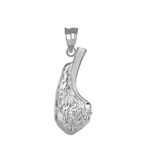 Meat Jewelry 925 Sterling Silver Lamb Chop Charm Pendant