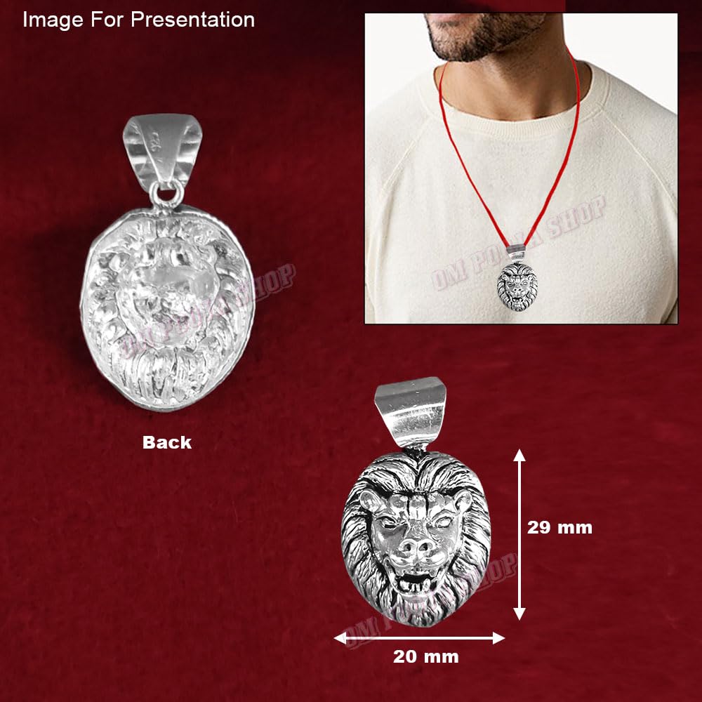 Om Pooja Shop Narasimha Pendant in Sterling Silver