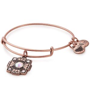 alex and ani women's bride bangle bracelet, rafaelian antique rose, expandable