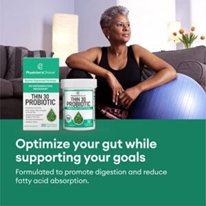 Physician's CHOICE Probiotics for Weight Management & Bloating - 6 Probiotic Strains - Prebiotics - Key ingredient Cayenne & Green Tea - Supports Gut Health - Weight Management for Women & Men - 30 CT