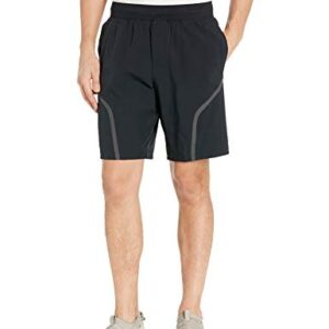 Under Armour Stretch Woven Utility Workout Gym Short, Black (001)/Pitch Gray, Small