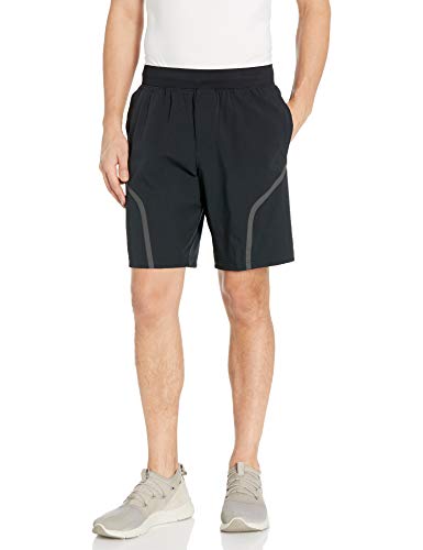 Under Armour Stretch Woven Utility Workout Gym Short, Black (001)/Pitch Gray, Small