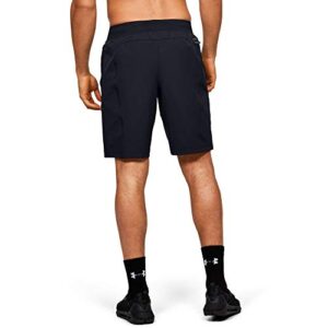 Under Armour Stretch Woven Utility Workout Gym Short, Black (001)/Pitch Gray, Small