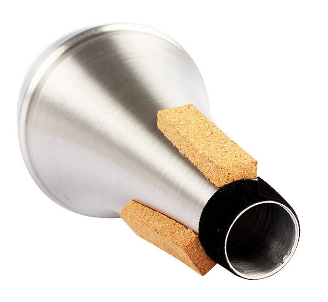 Trumpet Straight Mute,HoFire Lightweight Aluminum Practice Trumpet Mute Silencer