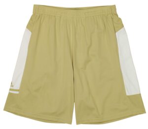 adidas game built player climalite short with pockets, sand- white large