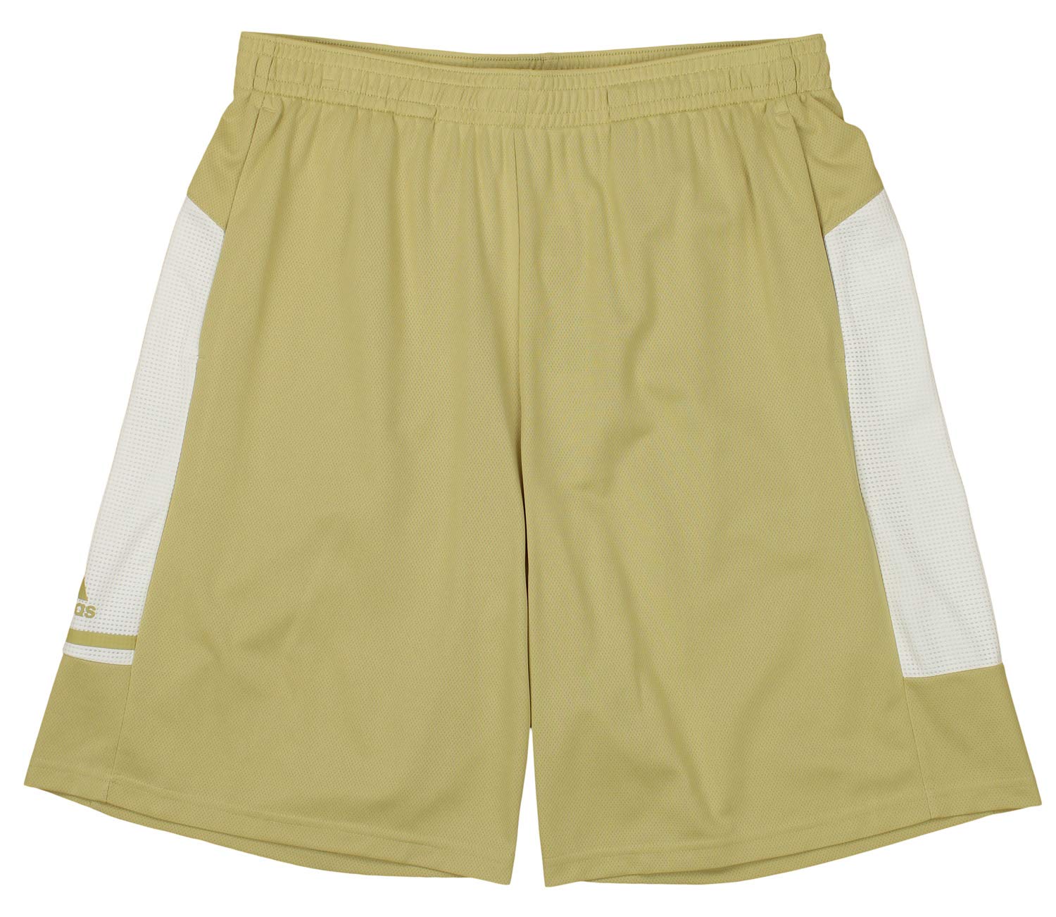 adidas Game Built Player Climalite Short with Pockets, Sand- White Large