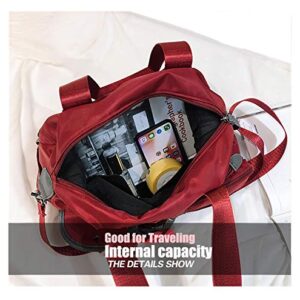 Shoulder Bags for Women,Nylon Crossbody Bags for Women,Waterproof Multi Pocket Ladies Travel Handbags Purple, Large