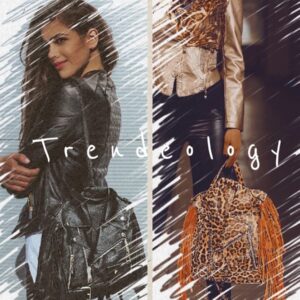 Trendeology Moto Jacket Design Bike Vegan Leather Fringed Saddle Bag Fashion Backpack Purse