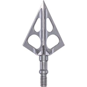 muzzy one 100 grain machined stainless steel ferrule 3-blade archery crossbow broadhead, 3-pack, silver, one size