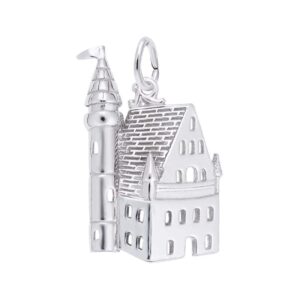 rembrandt charms sterling silver castle charm