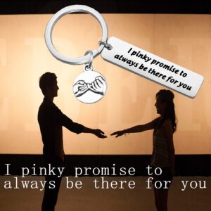 TGBJE I pinky promise to always be there for you keychain Wedding gift for lover best friend gift (I pinky)