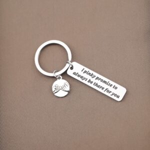 TGBJE I pinky promise to always be there for you keychain Wedding gift for lover best friend gift (I pinky)