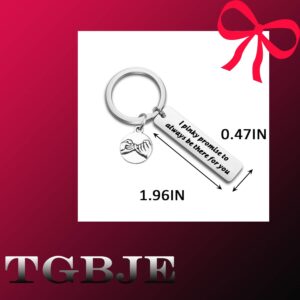 TGBJE I pinky promise to always be there for you keychain Wedding gift for lover best friend gift (I pinky)