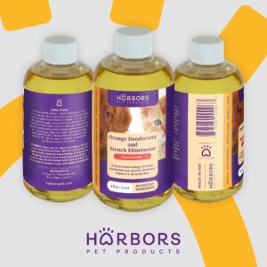 Harbor's Orange Deodorizer and Pet Stench Eliminator. Removes Dog & Cat Urine. Cleans Rugs, Furniture, and Mattresses with Pleasant Natural Aroma. Bottle of Concentrate Makes 1 Gal of Spray.