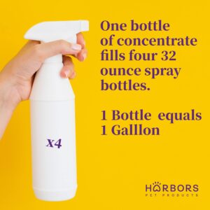 Harbor's Orange Deodorizer and Pet Stench Eliminator. Removes Dog & Cat Urine. Cleans Rugs, Furniture, and Mattresses with Pleasant Natural Aroma. Bottle of Concentrate Makes 1 Gal of Spray.