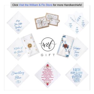 W&F GIFT Bridesmaid Gift For Wedding Handkerchief | No Ugly Crying Embroidered Handkerchief | Wedding Day Bride Gift