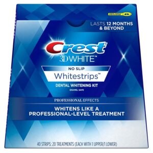 Crest 3D White Professional Effects Whitestrips Teeth Whitening Strips Kit 80 Count (Pack of 2)