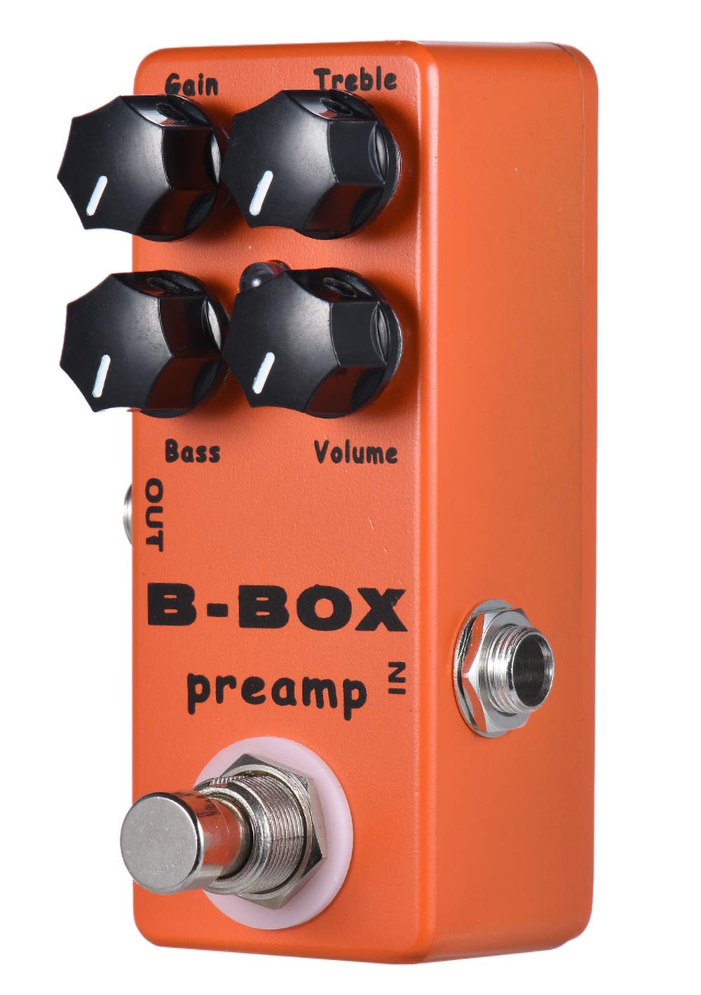 YMUZE Moskyaudio Mini B-Box Preamp Pedal Electric Guitar Effect with Overdrive Function