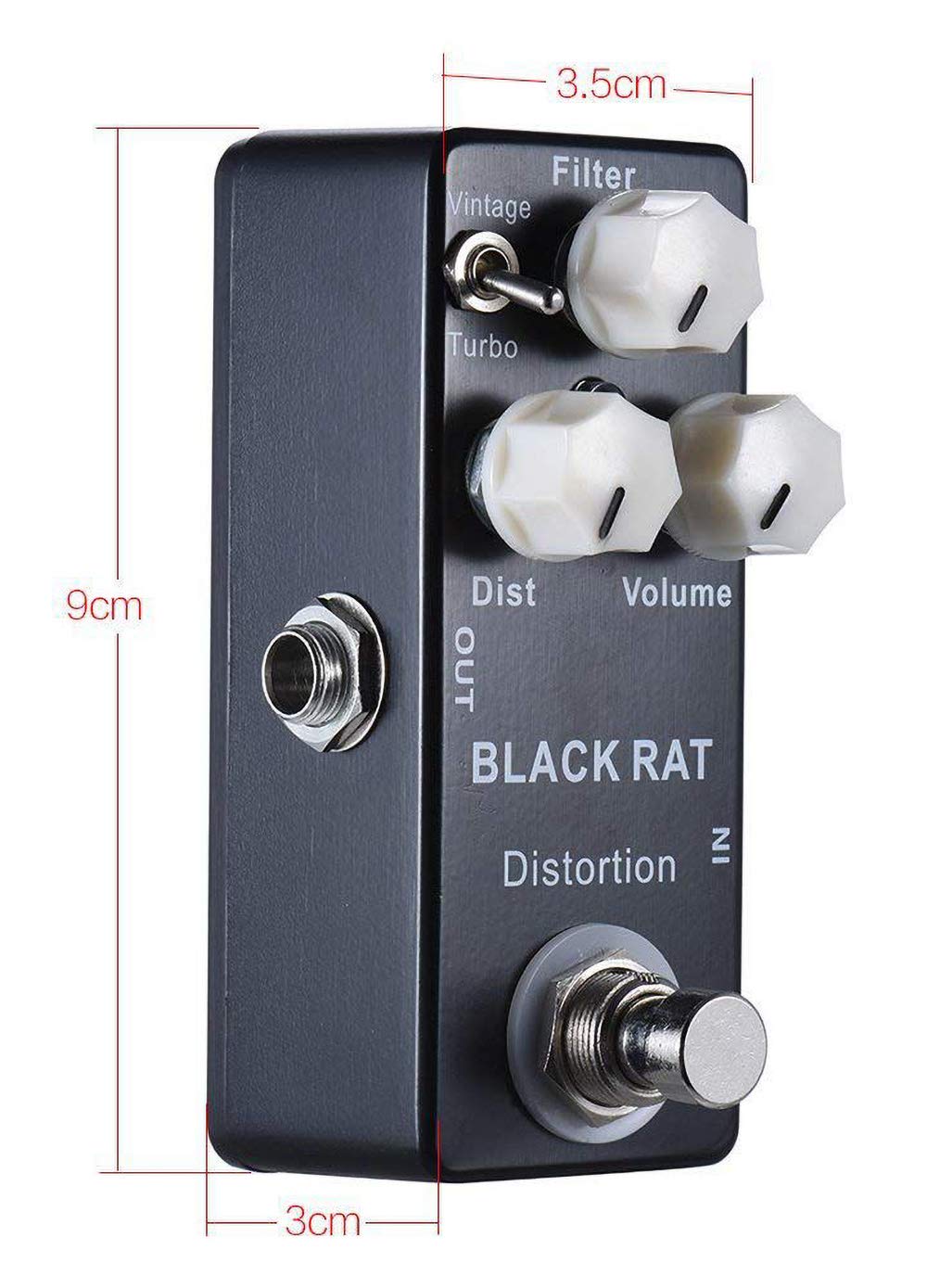 YMUZE Moskyaudio Mini Distortion Guitar Pedal with True Bypass Switch