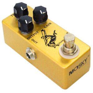 YMUZE Moskyaudio Golden Horse Guitar pedal with Overdrive Function