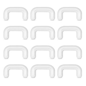 briana williams 12pcs 14g 16g clear bioflex septum rings retainers w 316l stainless steel septum piercing jewelry