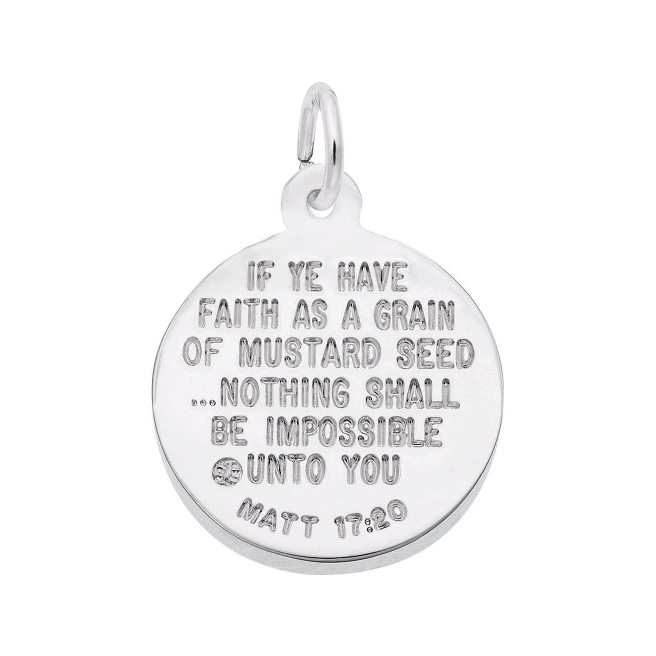 Sterling Silver Mustard Seed Charm