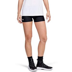 Under Armour Women's Team Shorty 3 , Black (001)/White , Large