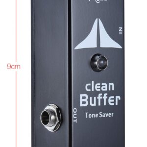 MOSKYAudio Mini Clean Buffer Effect Pedal Little Black Buffer for Guitar Players