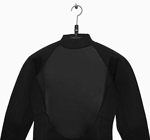 Niiwi Foldable Wetsuit Hanger,Fast Dry Vented Multi-Purpose Hangers for Surfing Scuba Diving Wet Suits (Black)