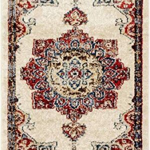 Unique Loom Utopia Collection Traditional Classic Vintage Inspired Area Rug with Warm Hues, 2' 2" x 3' 1" Rectangle, Cream/Blue