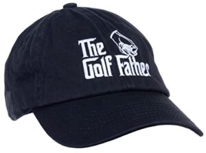 ann arbor t-shirt co. the golf father | funny saying golfing cap, golfer low profile dad baseball hat black