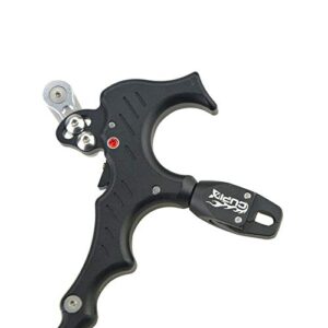 Archery Bow Release Aids 3 or 4 Finger Grip Thumb Caliper Trigger Automatic