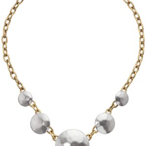 Lucky Brand Two-Tone Coin Collar Necklace, 18" + 2" extender