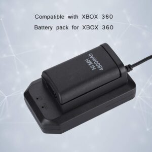 Bewinner Rechargeable Battery Pack for Xbox 360,Comes with USB Charging Cable and Charging Base,Rechargeable 4800mah Replacement Battery Pack,Backup Battery for Xbox 359 Controller During Games