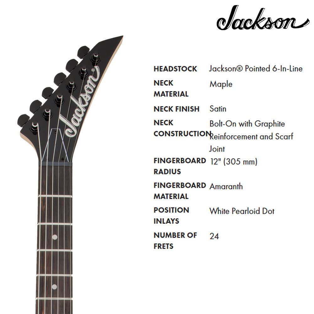 Jackson JS Series Dinky JS12, Amaranth Fingerboard, Snow White Electric Guitar