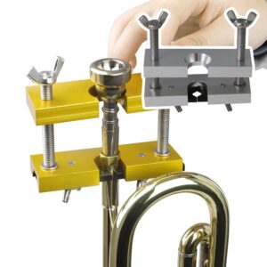 BQLZR Silver Aluminum Mouthpiece Puller Tool Metal Mouth Piece Remover for Brass Wind Instruments Trumpet Trombone Euphonium Horn