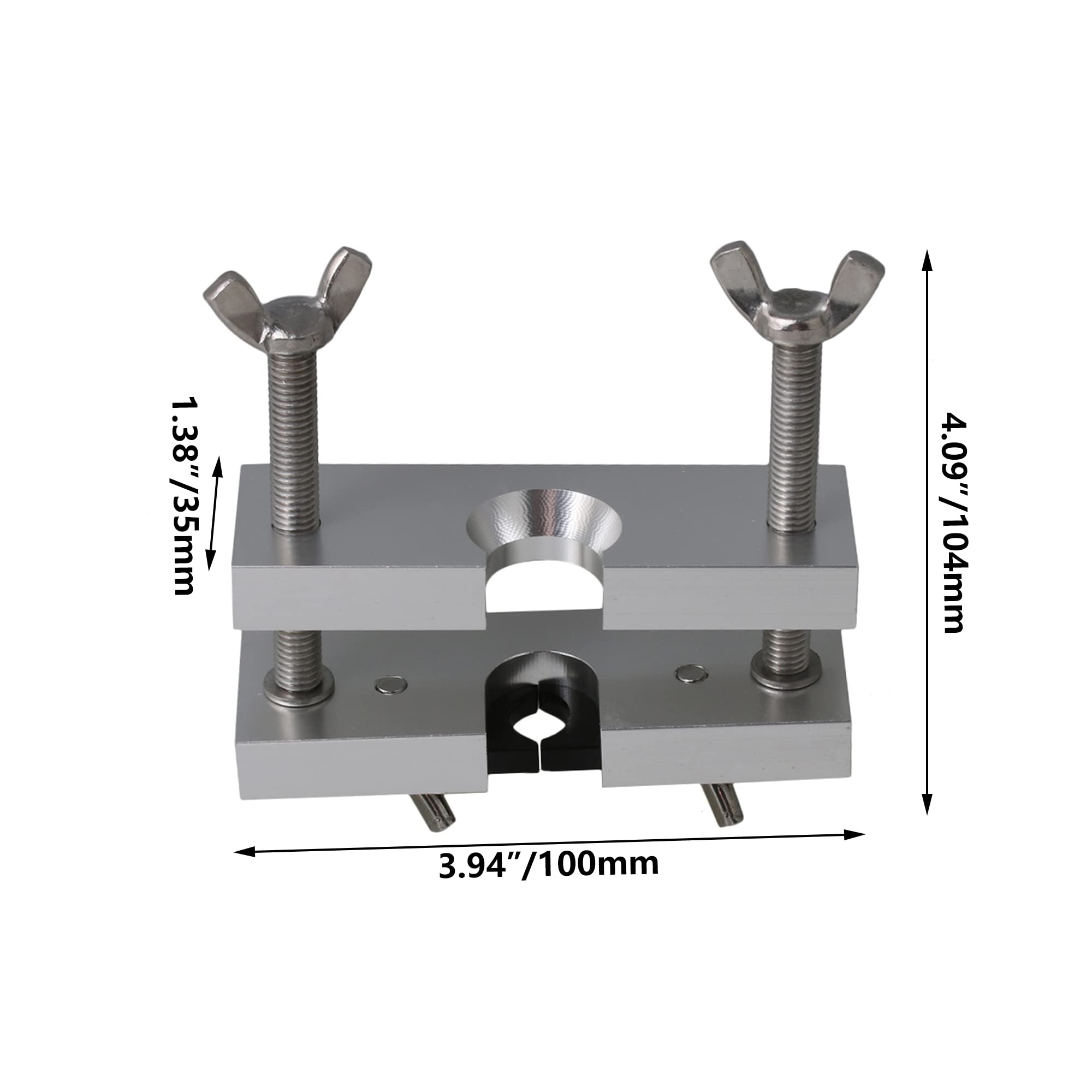 BQLZR Silver Aluminum Mouthpiece Puller Tool Metal Mouth Piece Remover for Brass Wind Instruments Trumpet Trombone Euphonium Horn